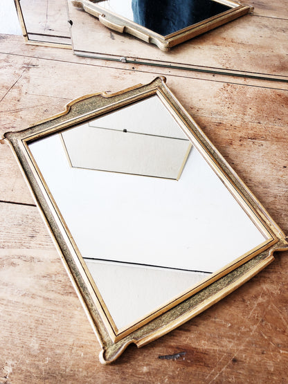 Vintage Wood Framed Mirror