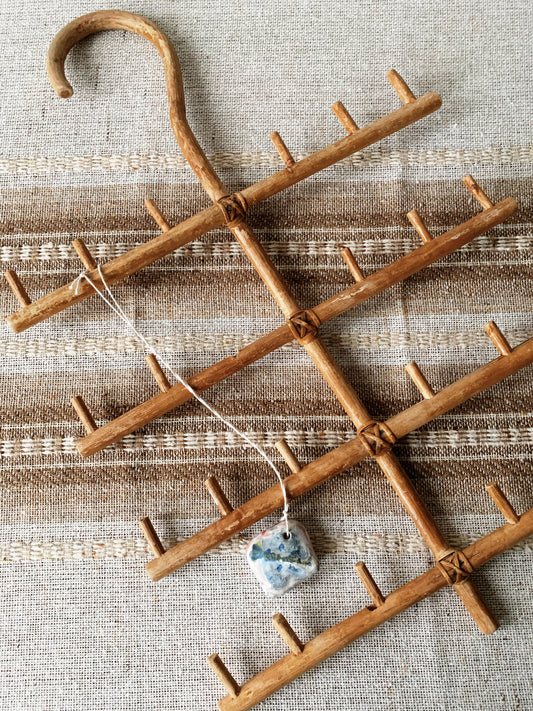 Vintage Bamboo Jewelry Hanger