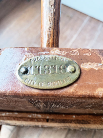 Vintage Oak Captains Chair