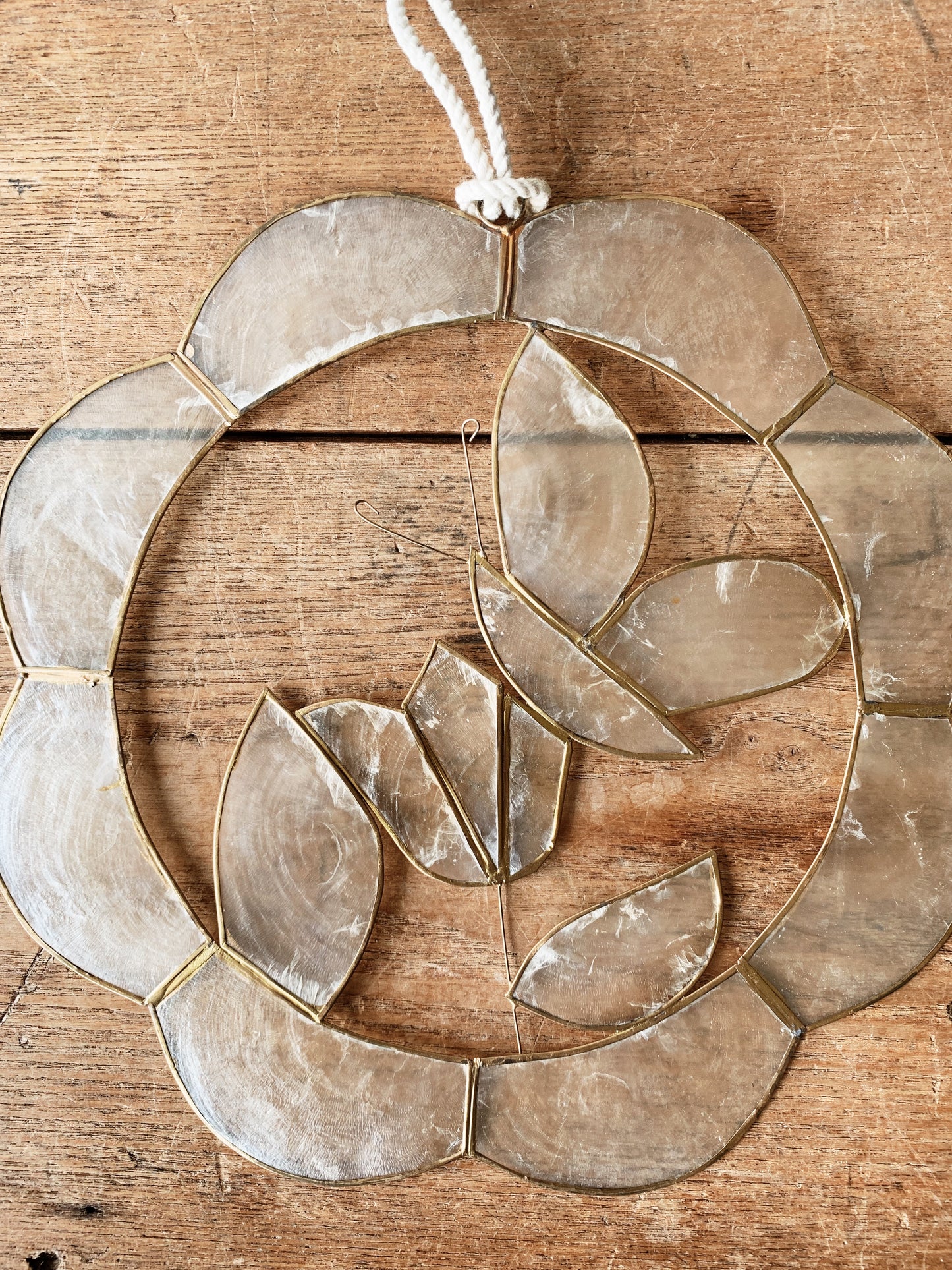 Vintage Capiz Shell Hanging