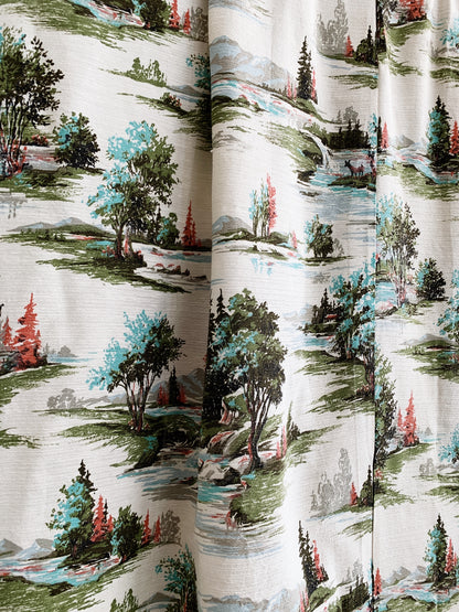 RESERVED Cheri Vintage Barkcloth Fabric