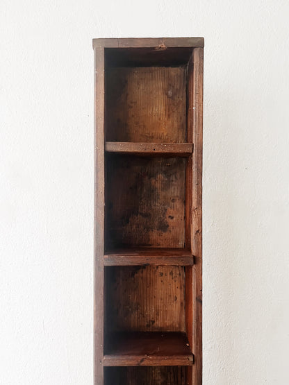 Primitive Cubby Shelf