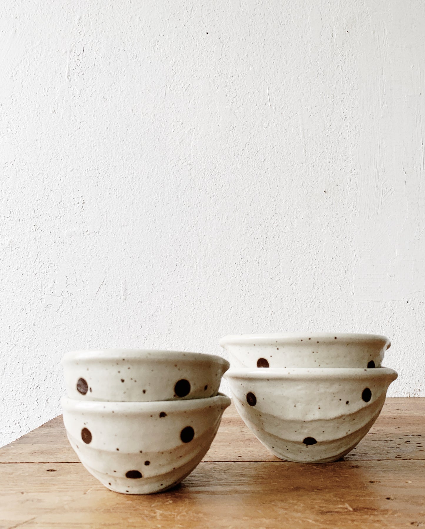 Handmade Food Safe Pottery Bowl Set of 4