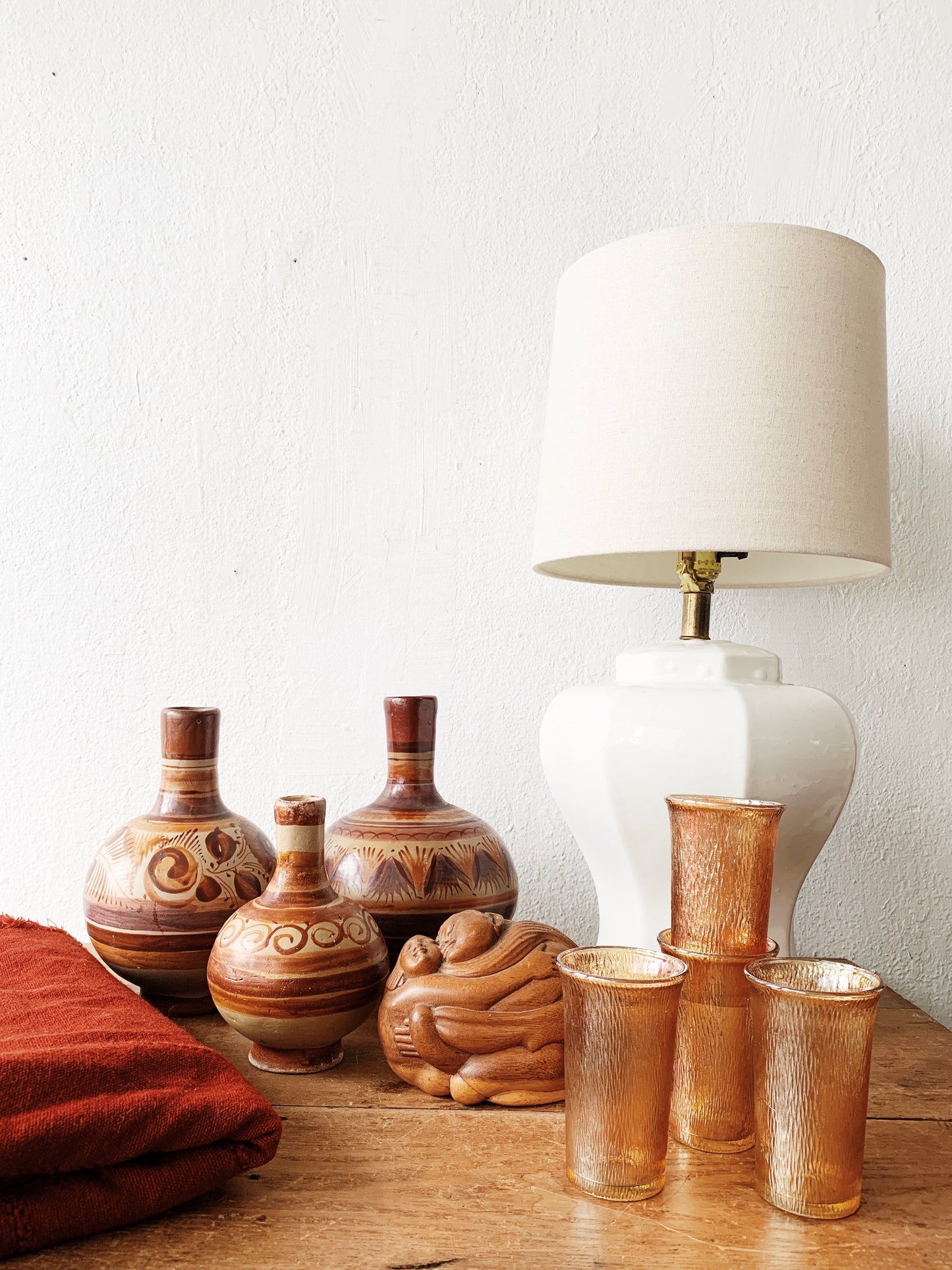 Vintage Carved Wood Lovers
