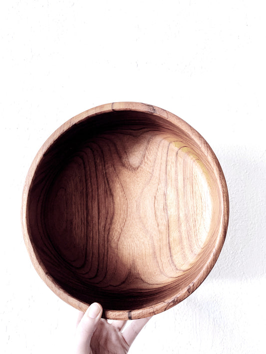 Vintage Teak Salad Bowl