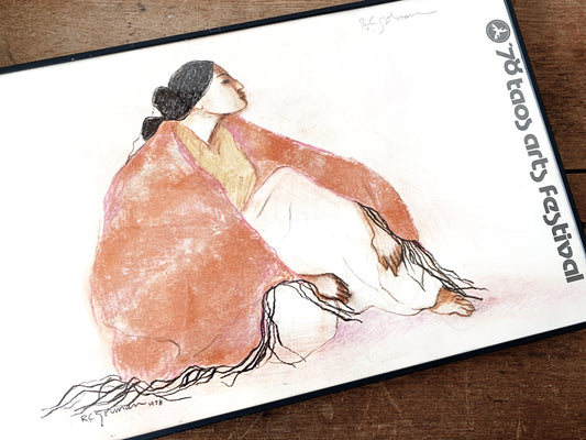 R.C. Gorman Signed Print Taos Arts Festival 1978