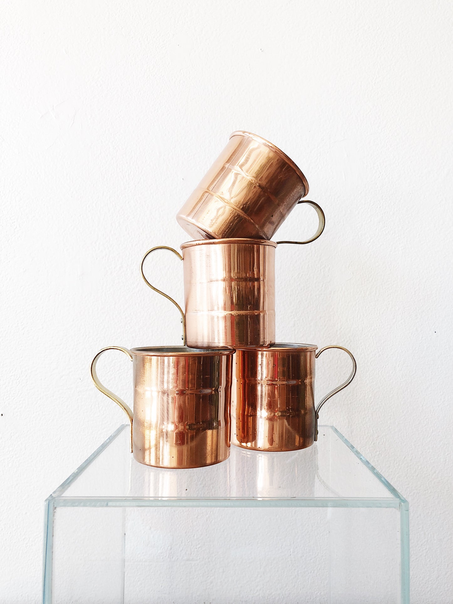 Vintage Copper Mug Set