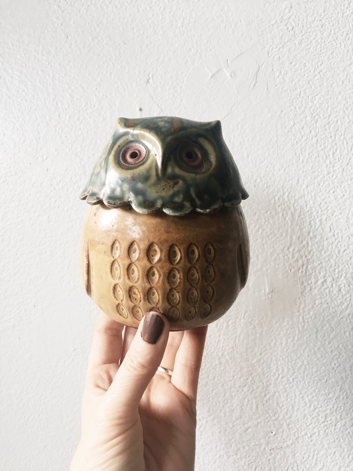 Vintage Ceramic Owl Bank