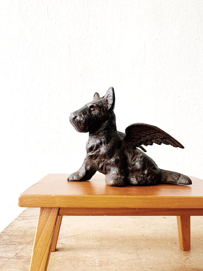 Weighty Cast Iron Winged Scotty