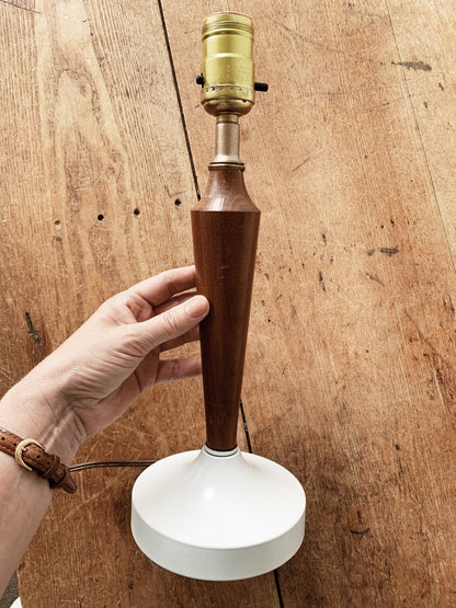 Mid Century Teak Lamp