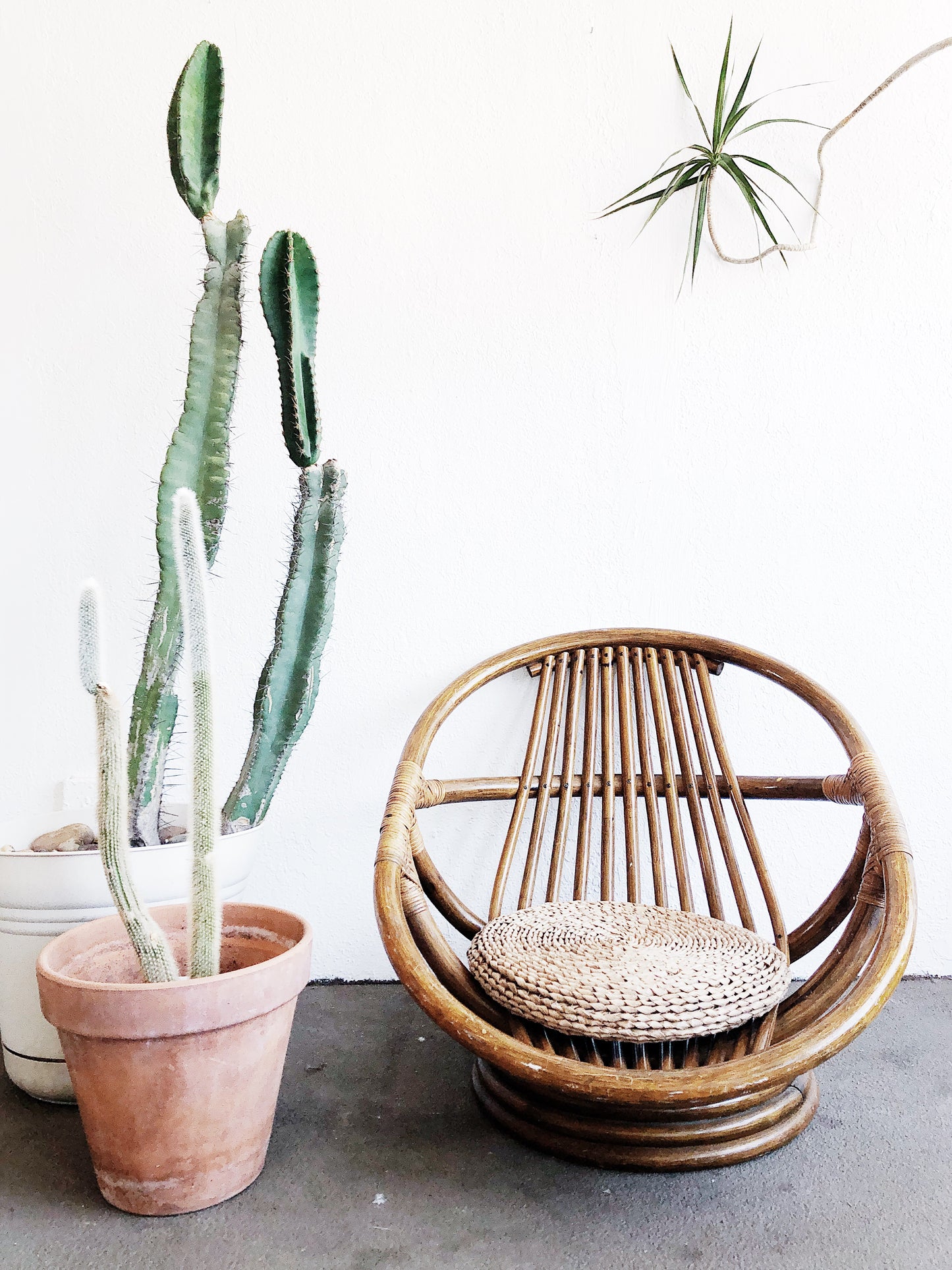 Vintage Child’s Bamboo Egg Chair