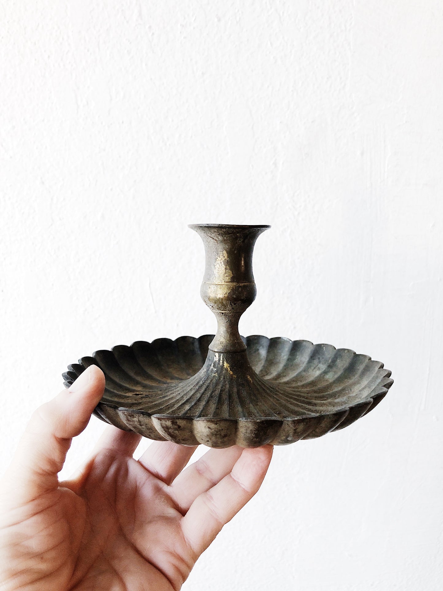 Large Vintage Brass Candlestick