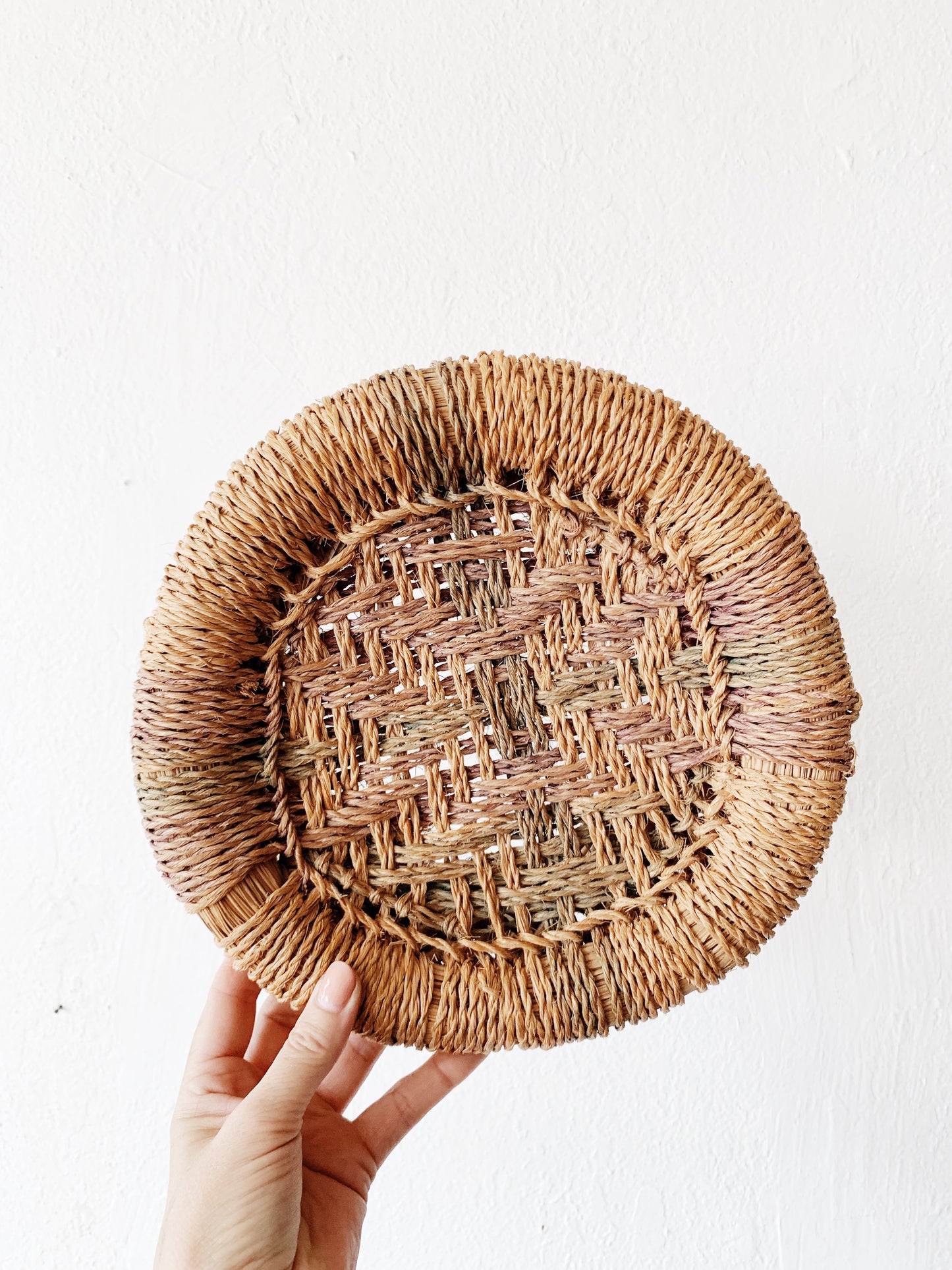 Vintage Woven Plant Stand
