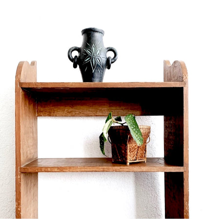Primitive Open back Wood Shelf