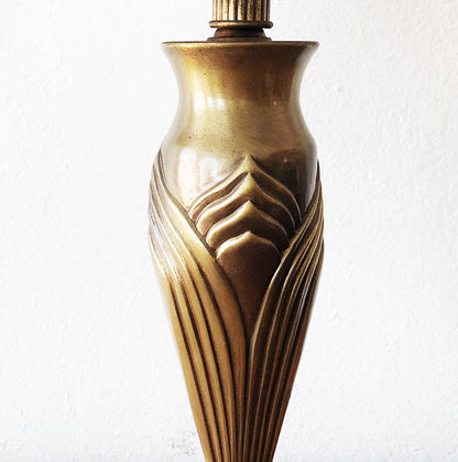 Vintage Brass Nouveau Style Lamp