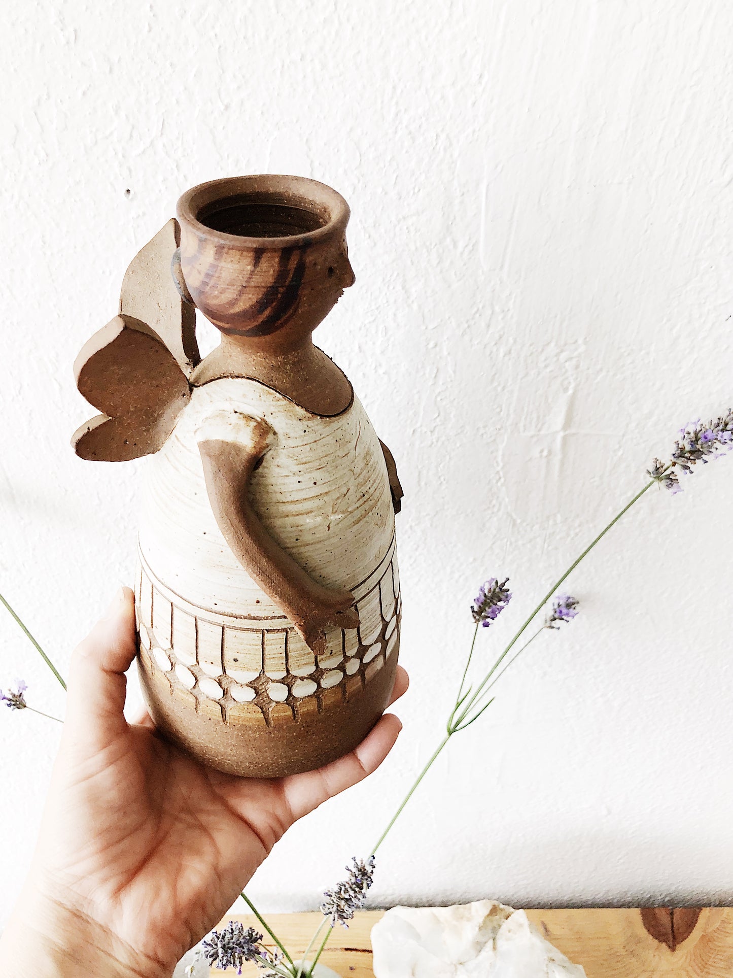 Vintage 1970s Angel Candleholder