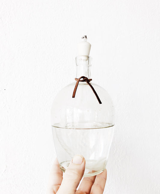 Antique Bottle Oil Lamp