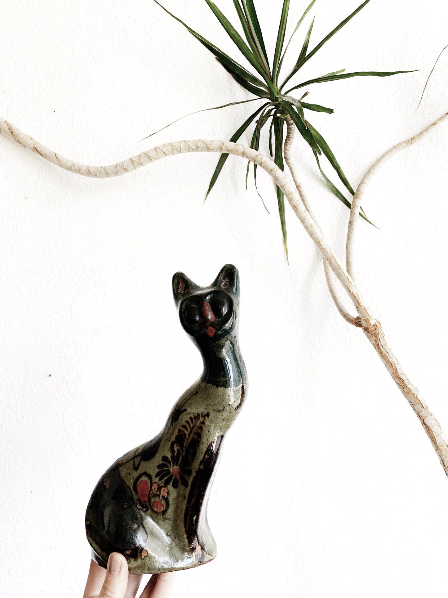 Vintage Tonala Pottery Cat