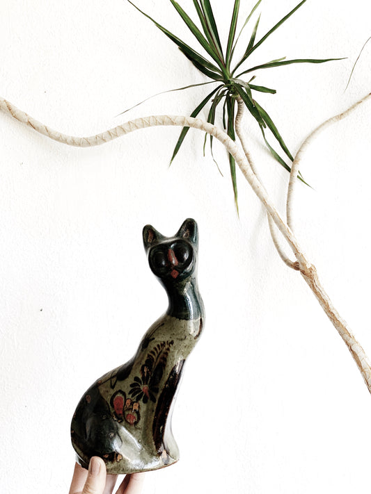 Vintage Tonala Pottery Cat