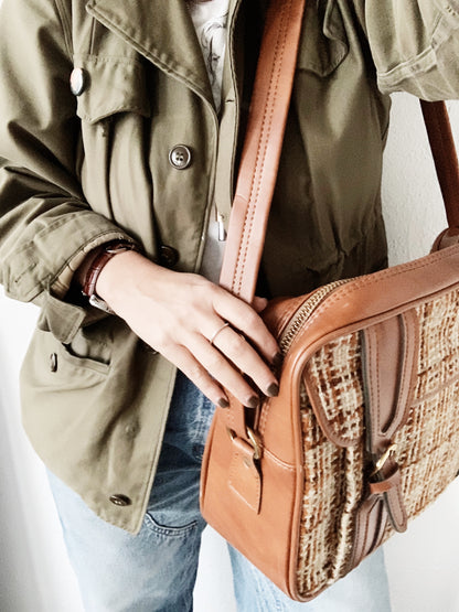 Vintage Tweed Tote / Overnighter