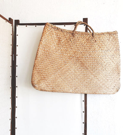 Oversized Seagrass Envelope Tote Bag