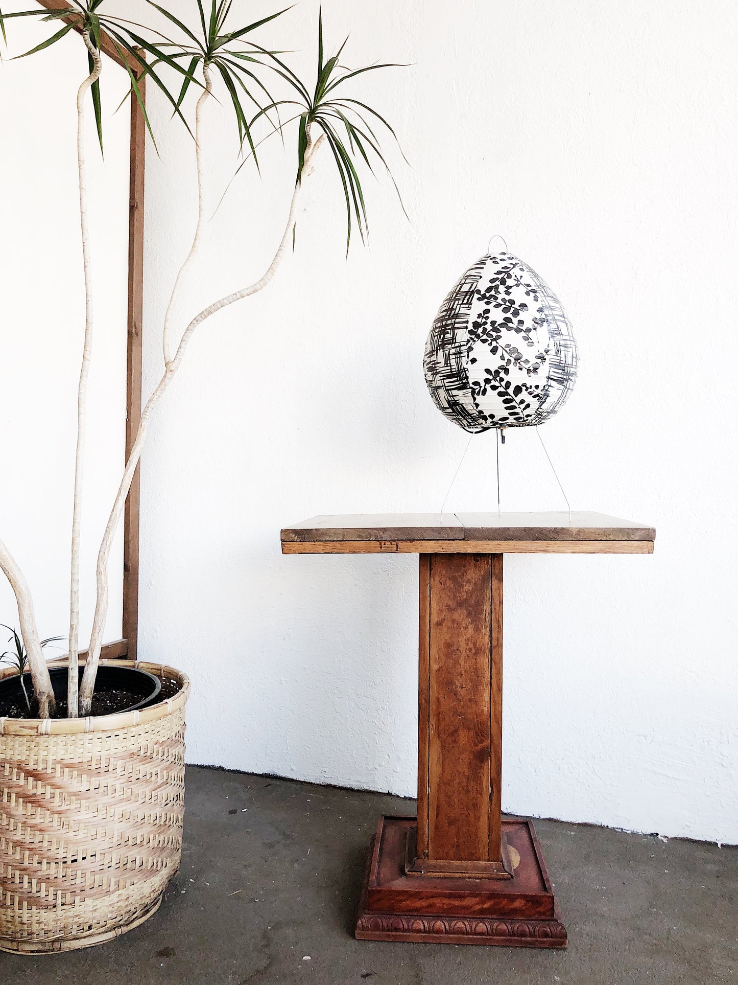 Antique Wood Pedestal Table