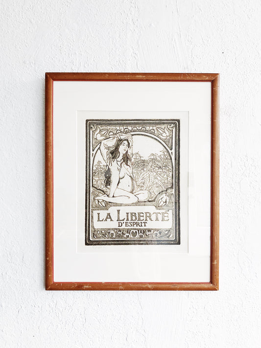 Vintage 1970s Etching