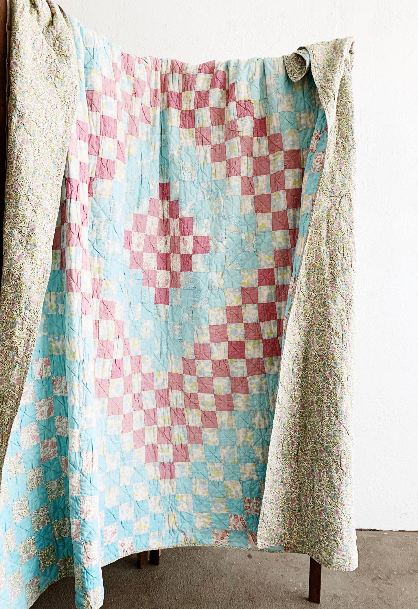 Vintage Handmade Cotton Quilt