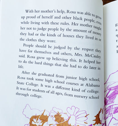 Vintage 1973 Rosa Parks Illustrated Book