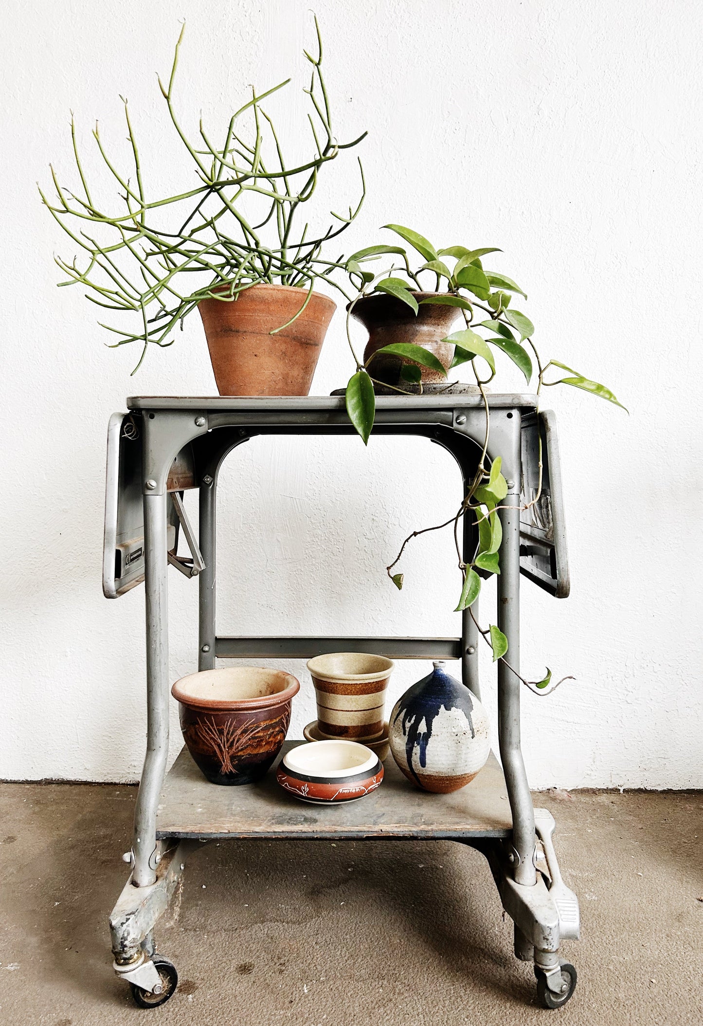 Mid Century Industrial Typewriter Table