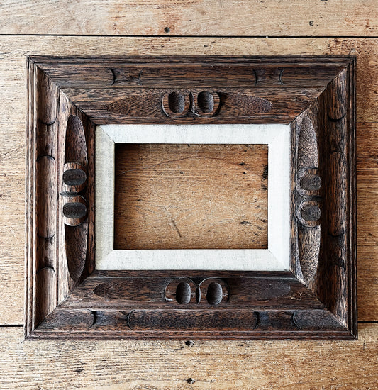 Mid Century Carved Wood Frame
