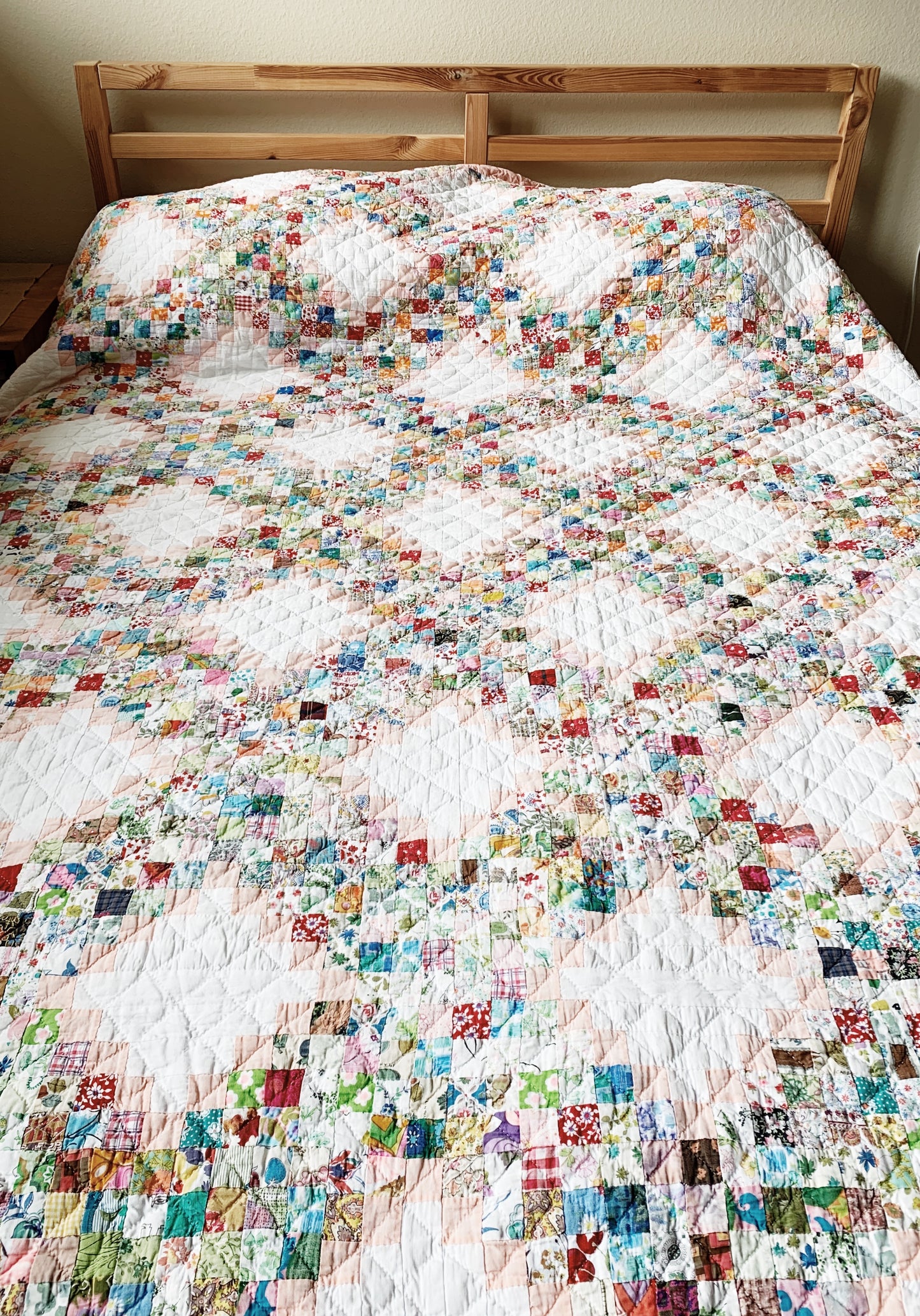 Vintage Cotton Patchwork Quilt