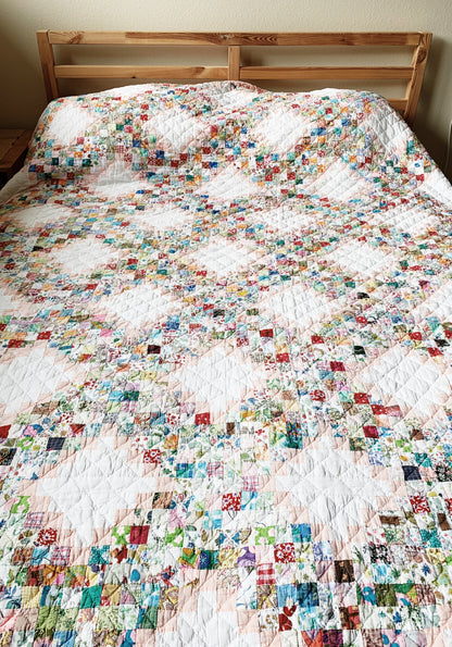 Vintage Cotton Patchwork Quilt