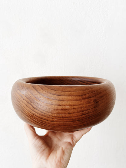 Mid Century Teak Bun Bowl