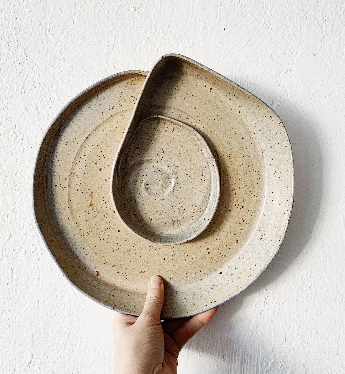 Modern Stoneware Chip and Dip