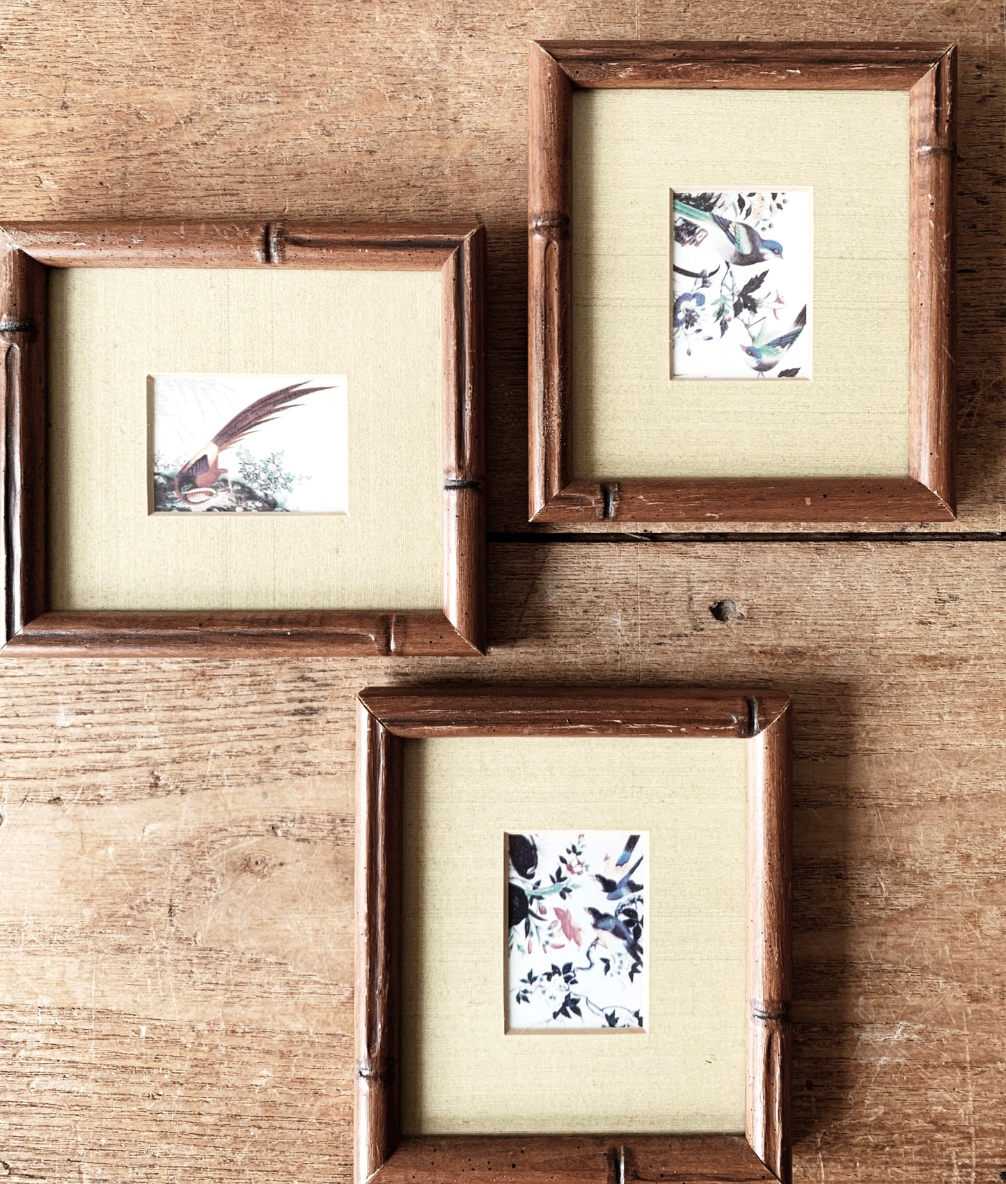 Vintage Framed Art Print Trio