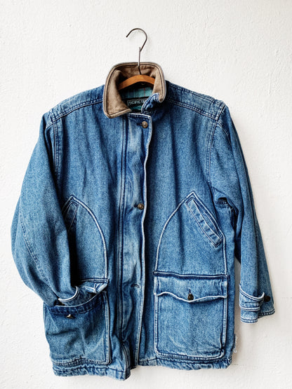 Vintage Denim Chore Coat