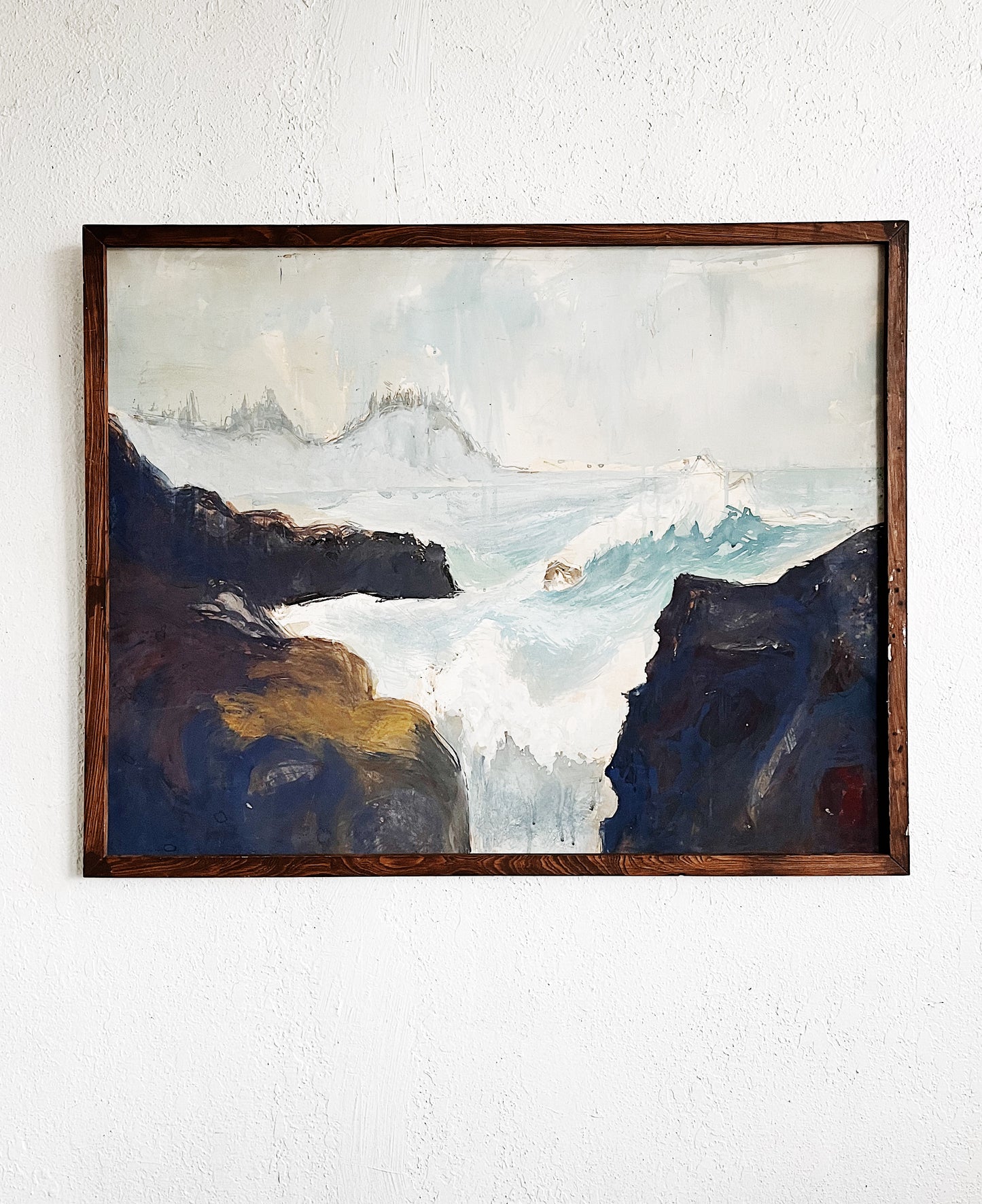 Large Scale Seascape Mixed Media Painting