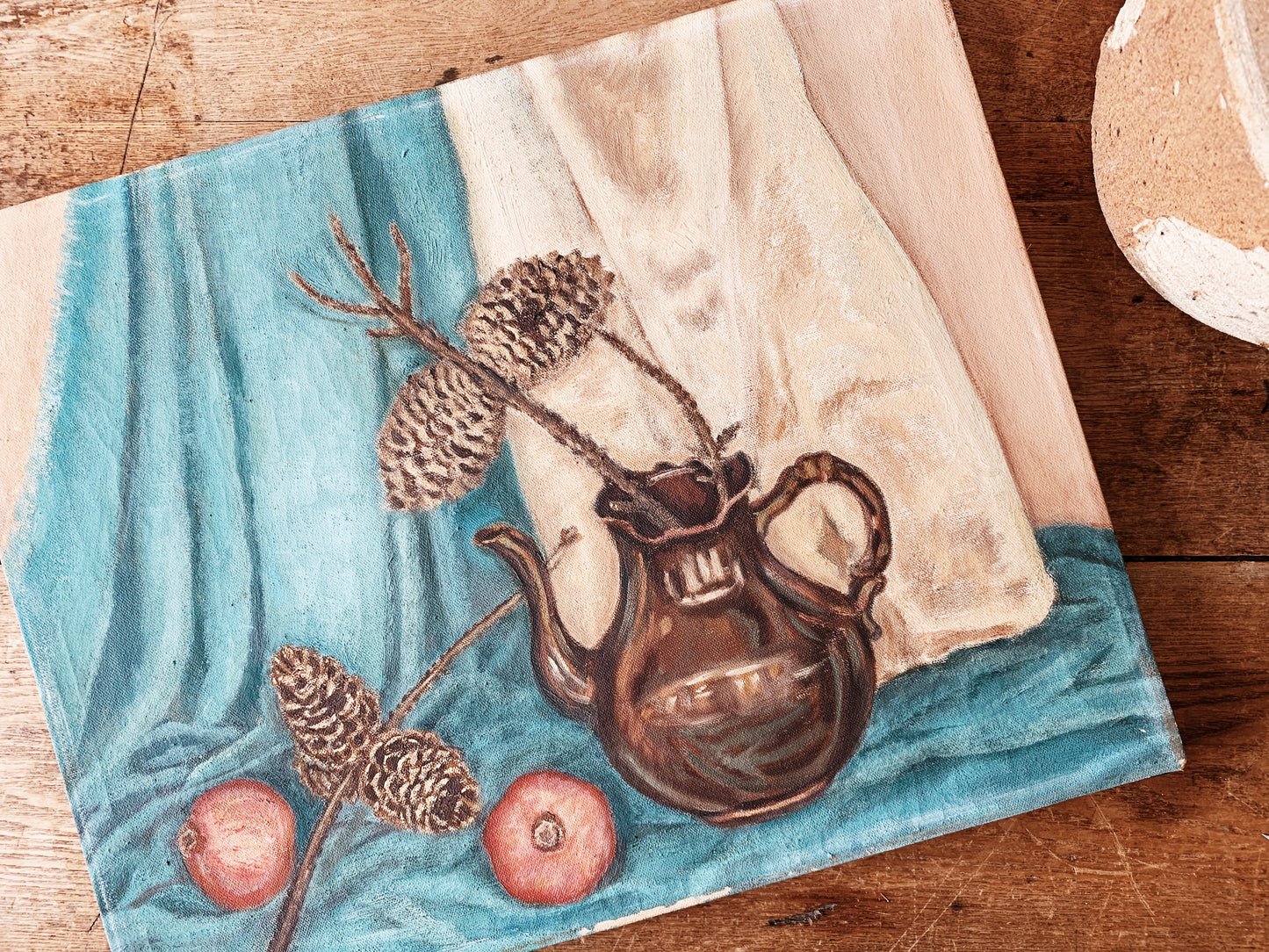 Antique Oil Still Life Painting