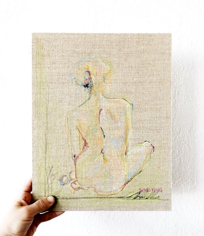 Original Anna Sims King Line Portrait
