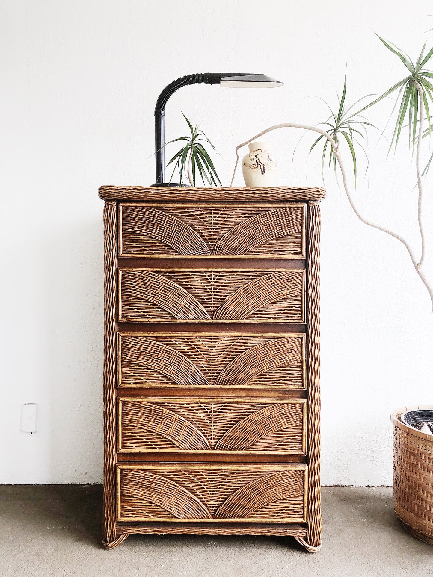 Vintage Woven Dresser
