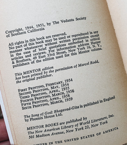 Vintage Bhagavad-Gita with Aldous Huxley Intro
