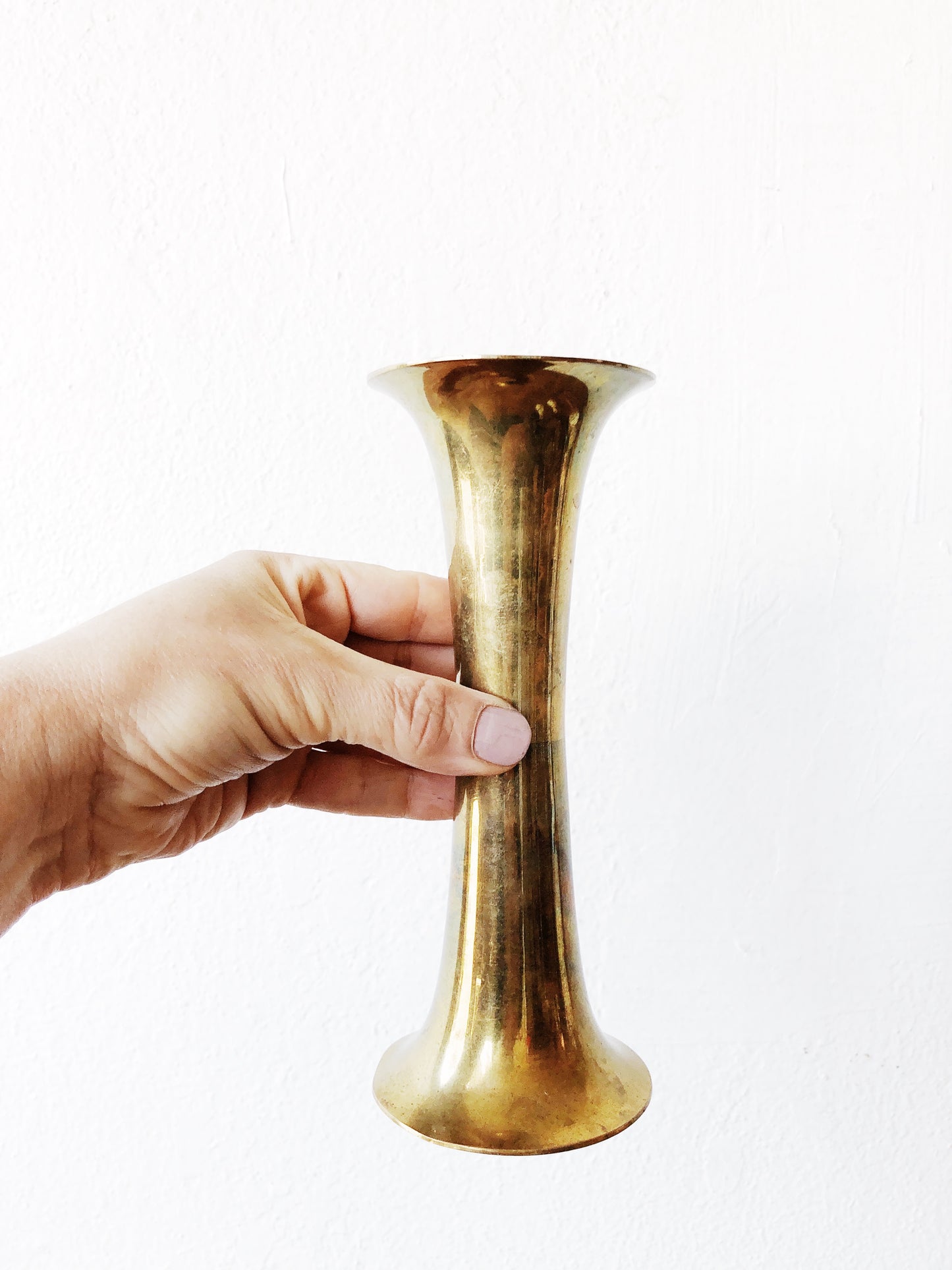 MCM Brass Candle Holder / Vase