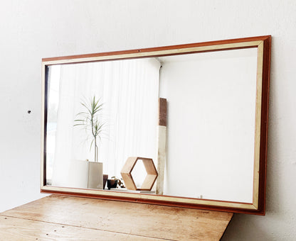 Large Vintage Wood Framed Mirror