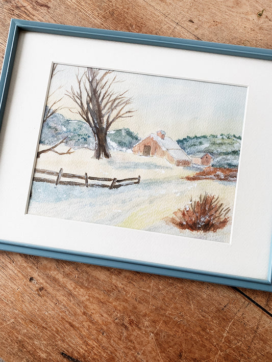 Vintage Watercolor Painting