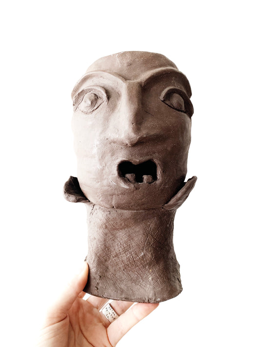 Handmade Clay Sculpture Planter