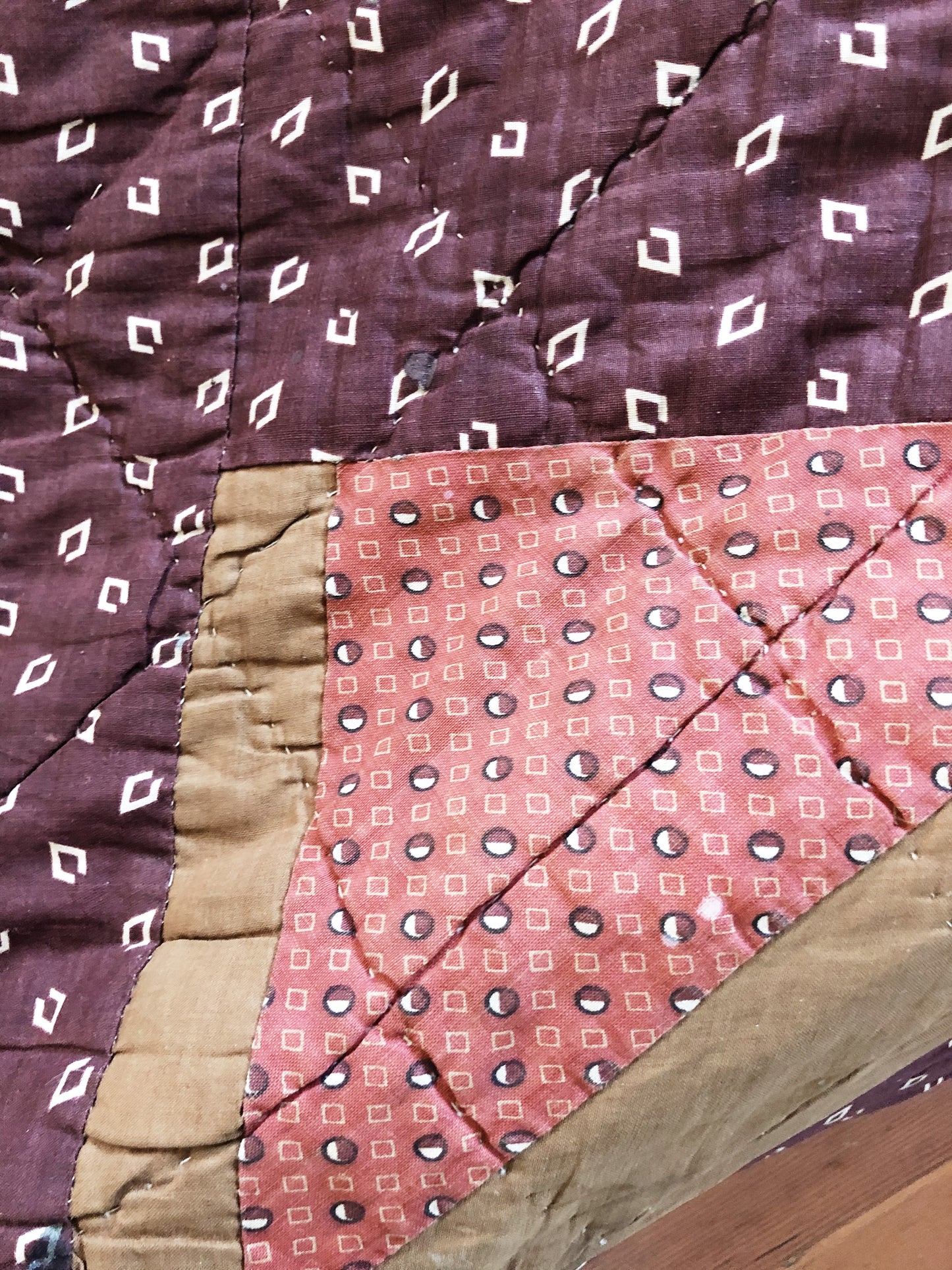 Antique Cotton Calico Quilt