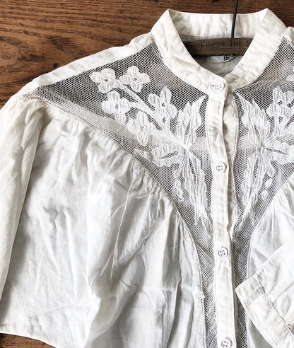 Vintage Cotton Dolman Blouse