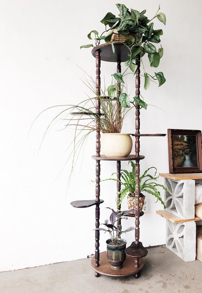 Vintage Spindled Plant Stand