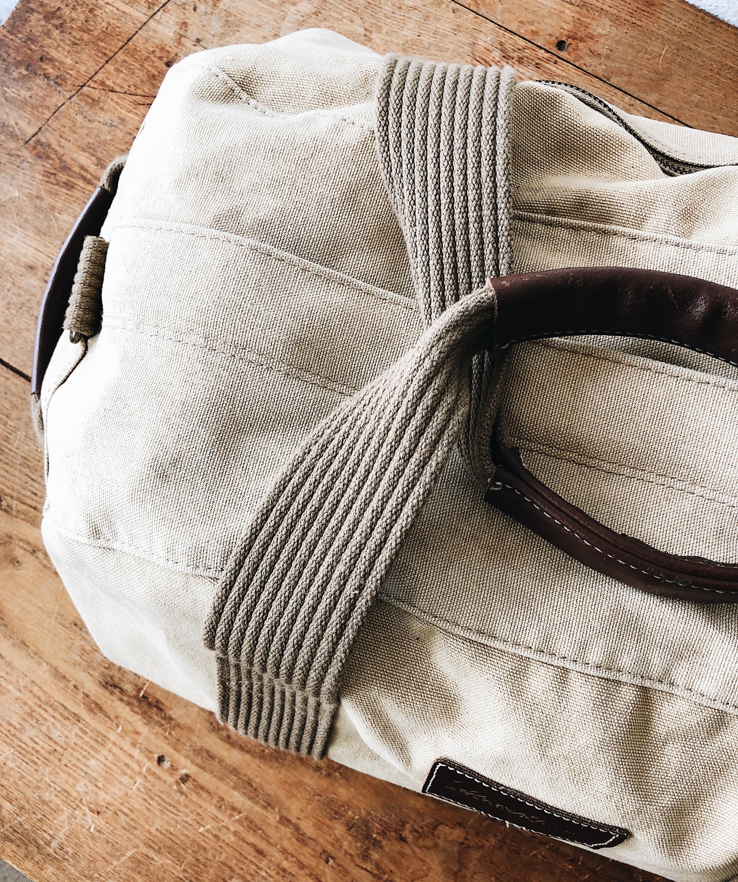 Vintage Eddie Bauer Canvas Duffle